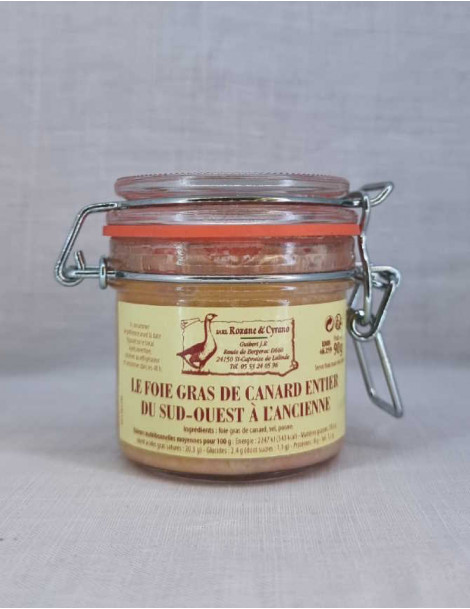 Bloc de foie gras de Canard - 580 gr - Origine Sud-Ouest